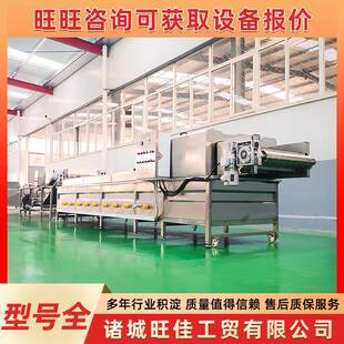 商用龙虾牛奶罐头巴氏杀菌机藕片酸菜漂烫青菜杀青杀菌漂烫线