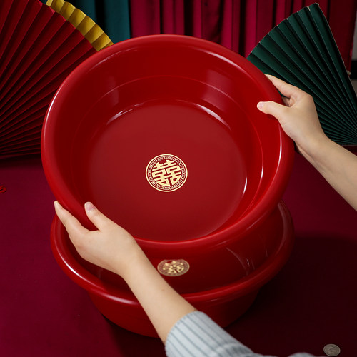 结婚女方陪嫁喜盆套装婚庆