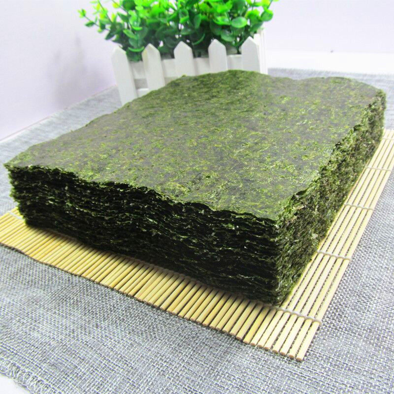 寿司海苔大片做紫菜包饭专用50张墨绿色商用食材烤紫菜全型做饭团