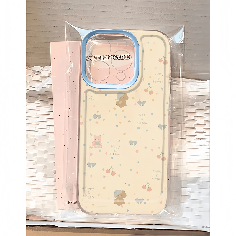 彩点睡帽小猫小狗适用苹果16promax卡通手机壳iphone15/14/13小米oppo荣耀90vivox100nova12套华为pura70一加
