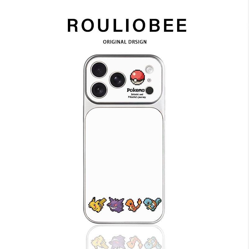 皮卡丘像素适用于苹果17pro手机壳秒变18新款iPhone18promax小米17华为mate80pura90Y300reno15nova16保护套