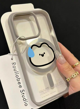 流汗猫咪适用苹果16promax手机壳iPhone15promax小众12磁吸钛灰色15plus可爱13无线充电14透明11保护套xs/xr