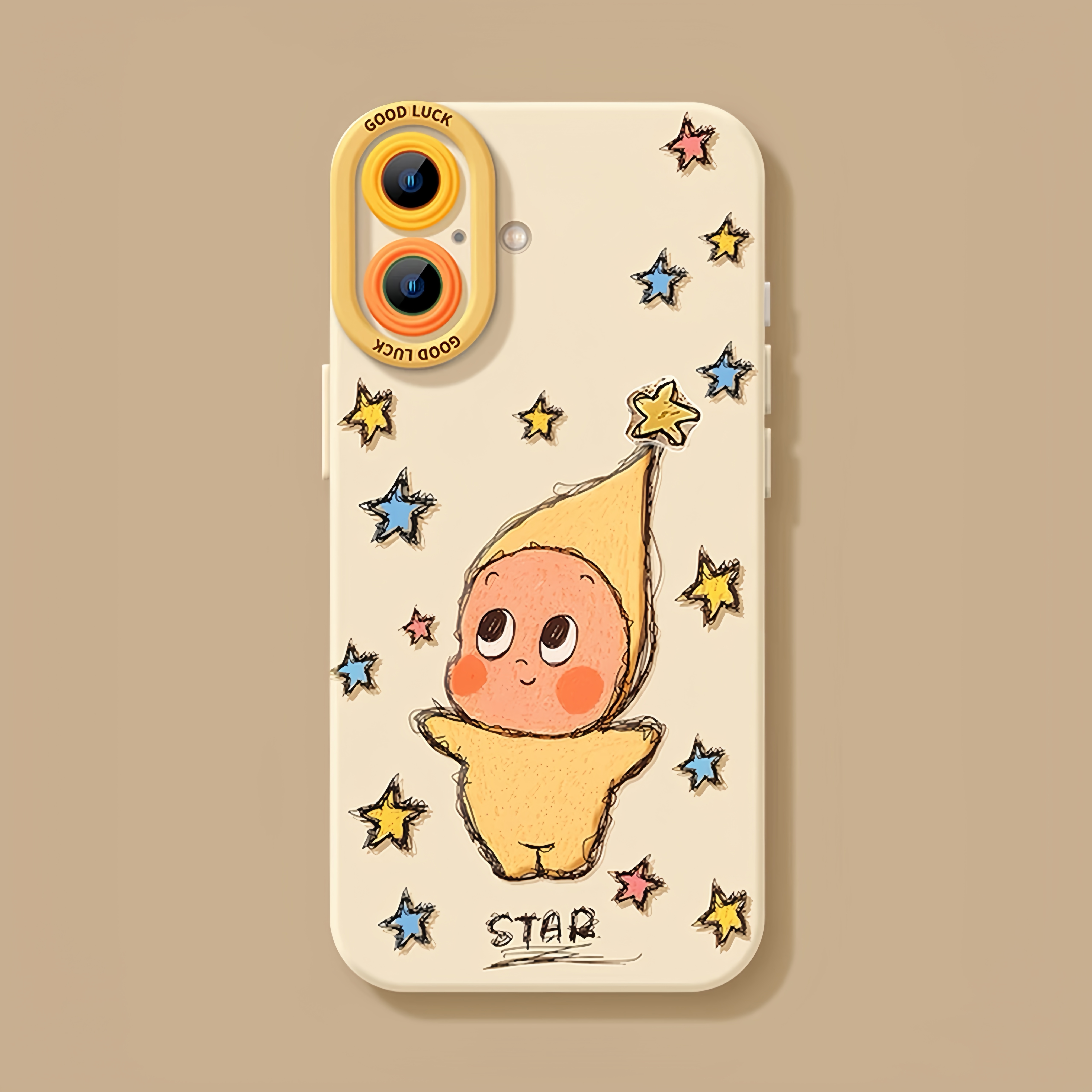 适用苹果17手机壳可爱iphone16pro保护套15plus全包14promax防摔11/12/xr软se外8plus硅胶13pro星星小人17Air