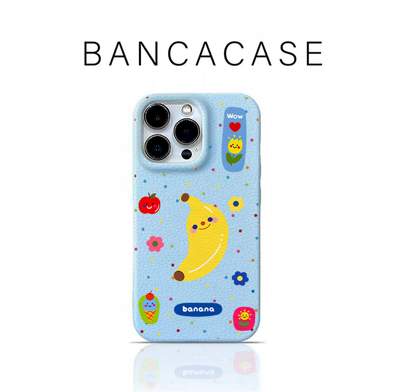 彩色波点香蕉适用iPhone18PROMAX手机壳苹果17pro华为mate9080vivoS60多色PuraXView小米17高颜值皮纹Findx10