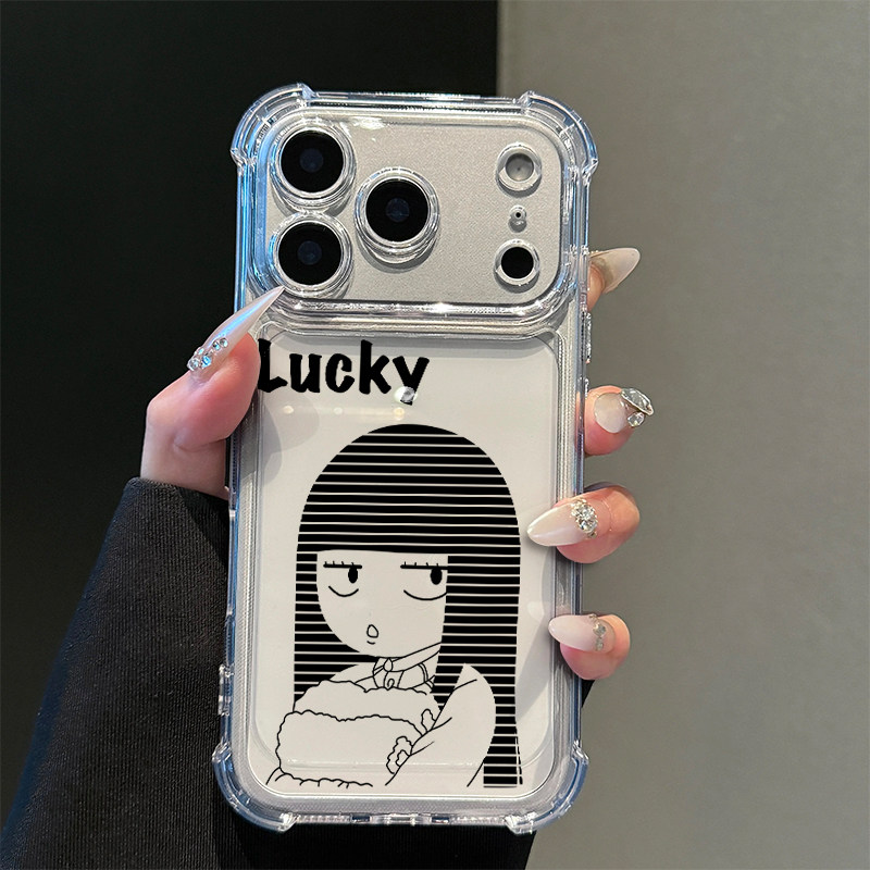 冷脸黑沼爽子适用iPhone18promax手机壳苹果17pro华为pura90mate80小米17荣耀600VIVO四角防摔OPPO红米note15