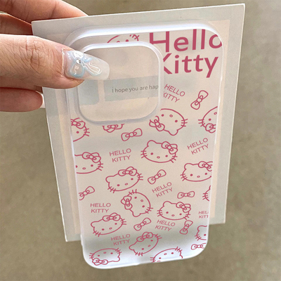 HelloKitty适用苹果16promax手机壳iPhone15pro卡通kt猫14promax女款13可爱12亲肤磨砂11硅胶x创意xr防摔xs套