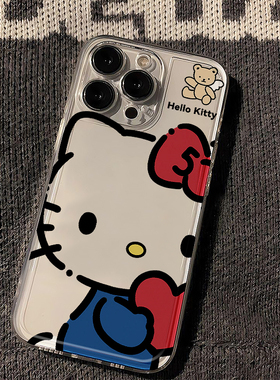 抱心HelloKitty适用iphone16promax手机壳苹果13透明14华为mate70pro卡通vivox200小米15oppo12保护套红米k80