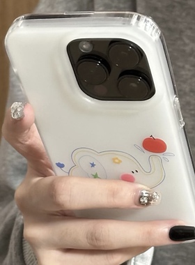 喷水大象适用苹果13promax手机壳iPhone16小米15华为Nova14荣耀X60红米NOTE12保护套VIVOX200防摔OPPOfindx8