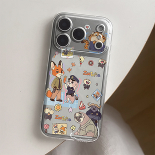 zoo朱迪尼克合集适用苹果17promax手机壳iPhone16pro卡通小米15reno14华为Pura80软套vivox200红米K80荣耀400