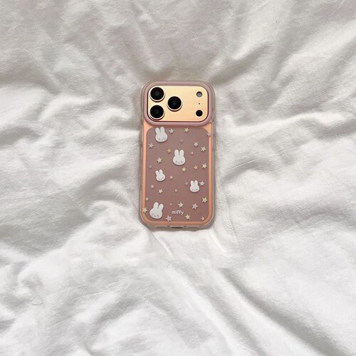 ins风彩色星星米菲兔适用苹果17promax手机壳iPhone16pro小米15reno14华为Pura80软套vivox200红米K80荣耀400
