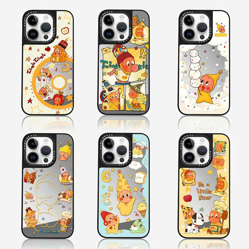 星星人适用苹果17promax手机壳新款iphone17防摔硅胶16巨好看保护套15pro高级镜面Air独特ip13可爱小众14pm女