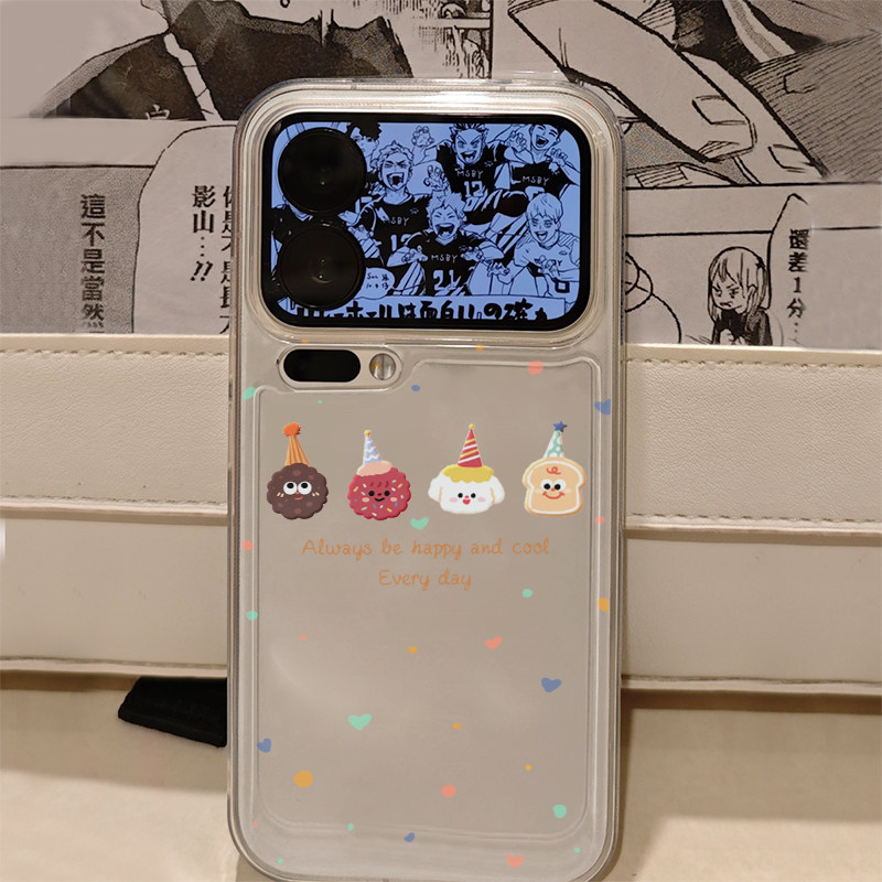 四块小饼干适用苹果17promax手机壳iPhone16pro可爱小米17reno15华为Pura80保护套vivox300红米K90荣耀500pro