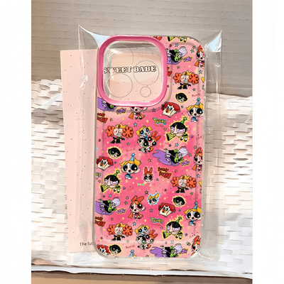 飞天小女警手机壳苹果16pro华为pura70可爱iPhone15Promax小米14卡通vivo中古vintage小女警OPPO周边适用动漫