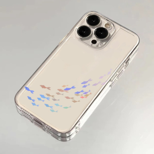 鱼群~梦幻浪漫创意适用苹果16/15promax华为nova12荣耀200红米K70小米14OPPOReno11小清新vivoS18/x100手机壳