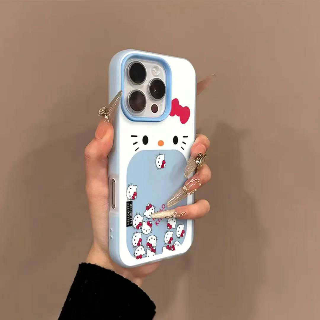 大嘴多个kt猫适用苹果17promax肤感果冻二合一17/16/15/14plus创意个性iPhone17pro手机壳16/15/14/13/12防摔