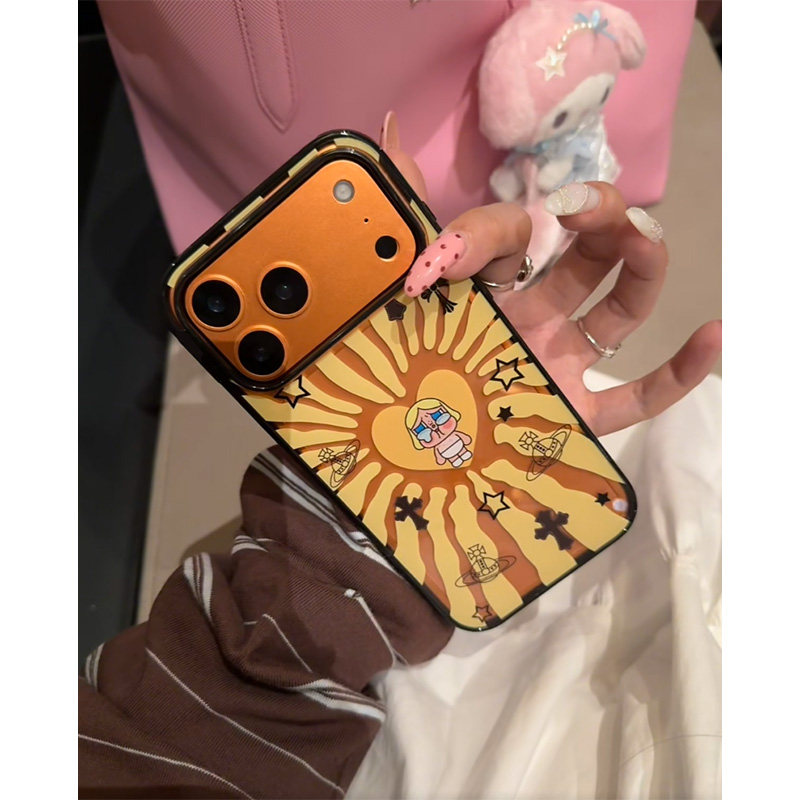 哭娃手机壳适用iphone17promax苹果16pro小众高级感15新款韩式ins风14卡通可爱女生镂空13爱心涂鸦crybaby酷