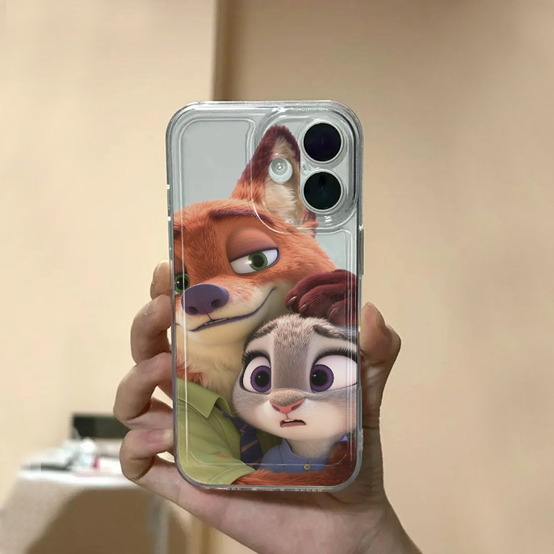 尼克朱迪手机壳苹果17适用iPhone16promax情侣款14plus华为pura80小米15周边13疯狂动物城2狐尼克11兔子警官x