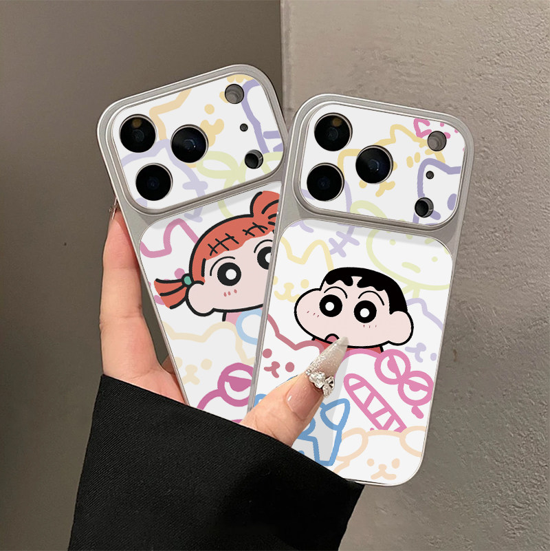 涂鸦蜡笔小新妮妮适用iPhone18promax手机壳苹果16华为小米17mate80K80pura90荣耀600x300nova15reno14findx9