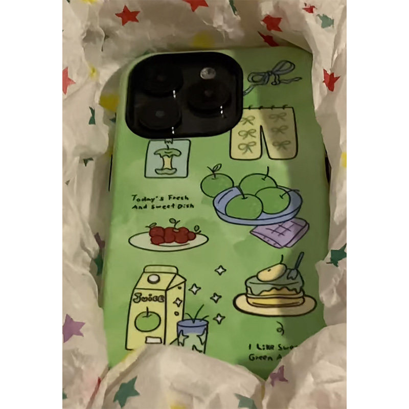 ins风卡通果汁甜品适用苹果16promax手机壳华为mate70pro创意pura70菲林二合一OPPOReno14vivos20x90荣耀400
