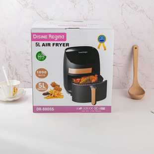 5L Air fryer 外贸出口欧规插头智能空气炸锅 无油烟家用薯条机