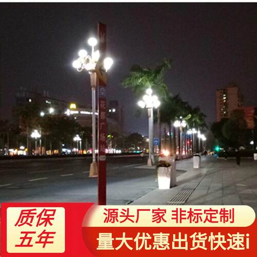 玉兰灯8米12米多头led200W广场车站主干道景区景观照明路灯