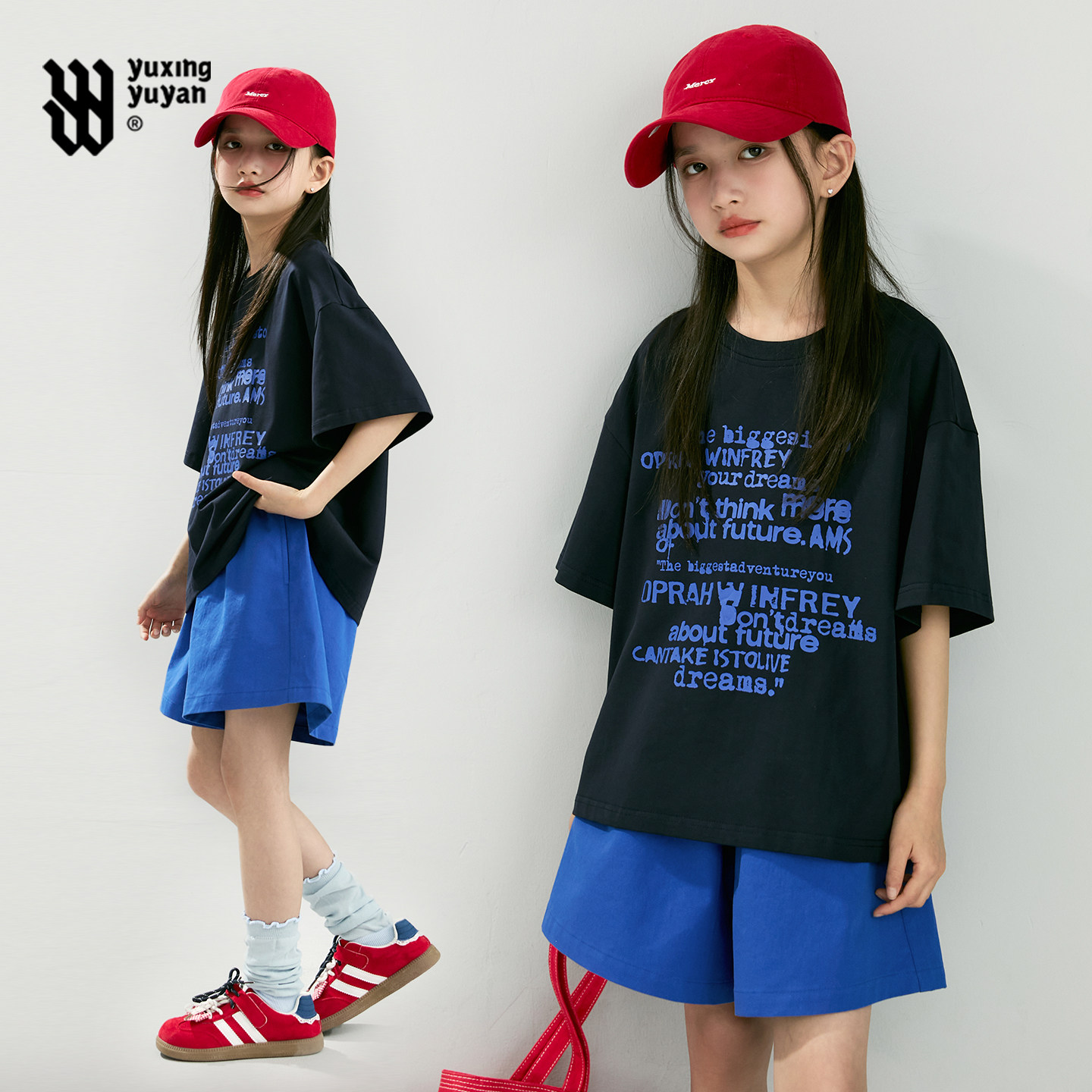 女童运动套装夏季2026新款女孩潮酷穿搭儿童短袖短裤夏装两件套图片