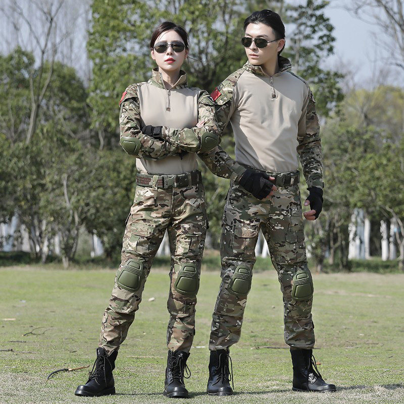 户外正版迷彩体能训练蛙服套装男透气春夏训练CS战术体能作训服