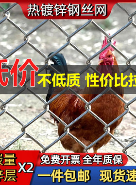 不生锈的铁丝网格镀锌钢丝网围栏菜园护栏网家用养鸡防护养殖铁网