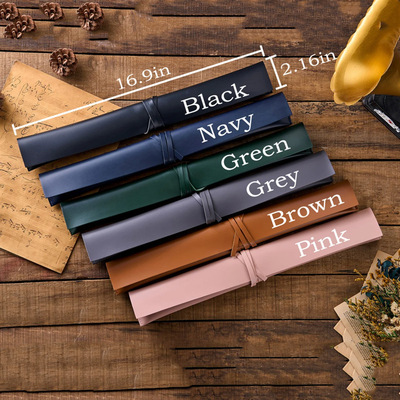 架子鼓鼓棒包 个性鼓槌收纳袋鼓棒架 PU防水皮革手拎敲打乐器皮套