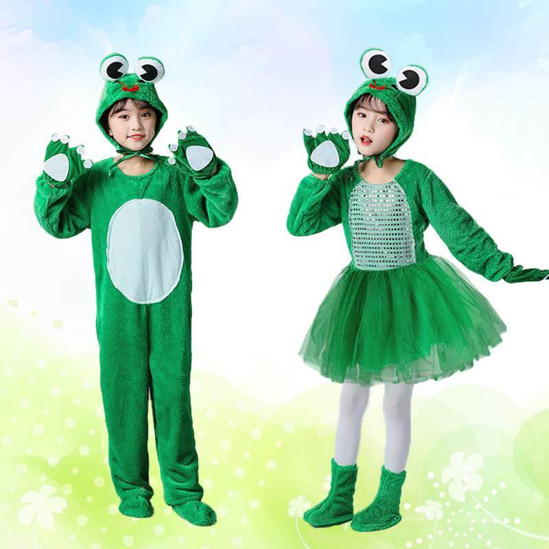 儿大童动物演服青蛙表演服装小蛙舞蹈服小蝌蚪跳找出妈ixjmnyxi妈
