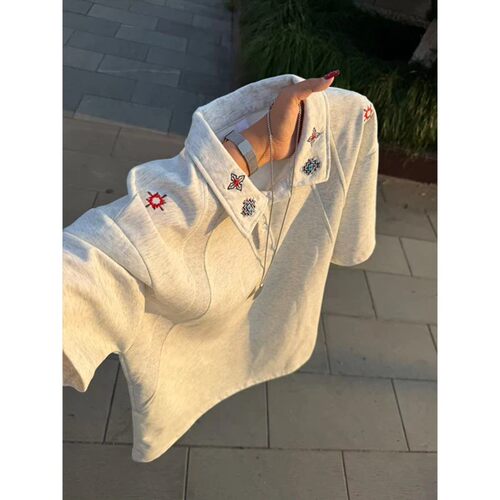 美式立体刺绣polo衫短袖男夏季