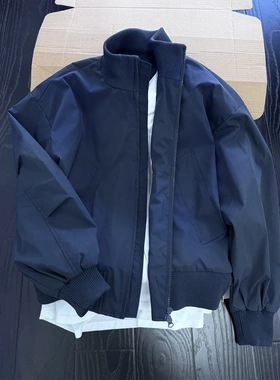 cleanfit美式复古短款飞行员夹克男款秋季立领bomber廓形工装外套