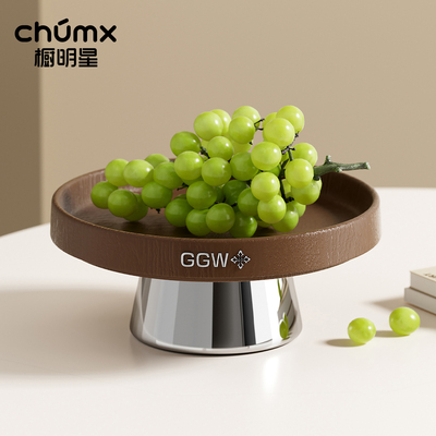 高脚水果盘多层玻璃干果盘