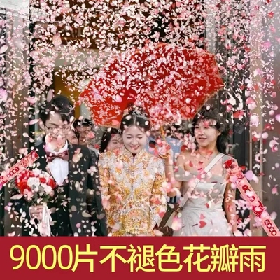 【9000片】花瓣雨结婚礼炮