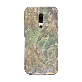 新款春日蓝色郁金香花朵适用魅族16th手机壳16thPlus透明的16sPro硅胶套16X羽纱16T小清新16s全包镭射轻奢por