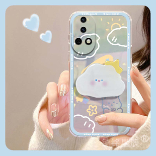 新款女云朵涂鸦适用华为nova13手机壳13pro可爱12活力版12ultra小熊11se带支架的10透明9镭射7防摔6简约5全包