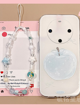 适用华为麦芒30手机壳20/11新款10se白色9苹果8带挂绳的7防摔6高级感a20荣耀note10小众硅胶全包透明女保护套