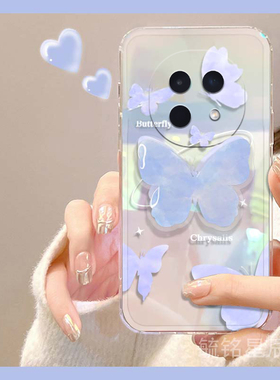 适用oppoa5手机壳a5pro新款a3蓝色a3x蝴蝶ins风a3i带支架a2透明的a2x镭射a2m超薄a1活力版a1x硅胶套a1i简约s