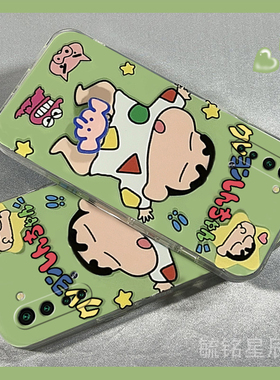 新款绿色蜡笔小新适用OPPOReno3Pro手机壳3元气版5g旋转Reno2解压2Z透明的Z硅胶Ace情侣Ace2防摔卡通趣味搞怪