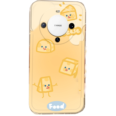 新款可爱黄色奶酪适用华为mate60pro手机壳mete60带支架的Mata60RS保时捷设计50透明E卡通RS起司40Pro十创意+