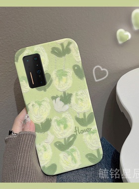 新款绿色油画郁金香花朵适用坚果R2手机壳锤子Pro3透明Pro2硅胶的Pro超薄全包保护套小清新文艺夏天高颜值女p