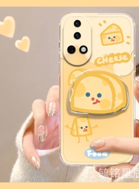 新款可爱黄色奶酪适用华为nova13手机壳13pro带支架的12活力版12ultra透明11se卡通10起司9创意7少女心8气囊5
