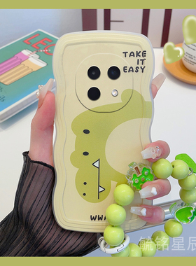 适用oppoa5手机壳a5pro新款a3绿色a3x恐龙a3i可爱a2透明a2x硅胶的a2m防摔a1活力版a1x链条a1i波浪边腕带挂绳s