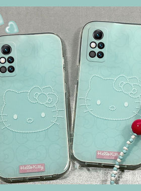 适用华为荣耀30手机壳30pro+青春版20s十v40新款v20蓝色KT猫v10可爱v9带挂绳的v8软硅胶HelloKitty女生v30pro