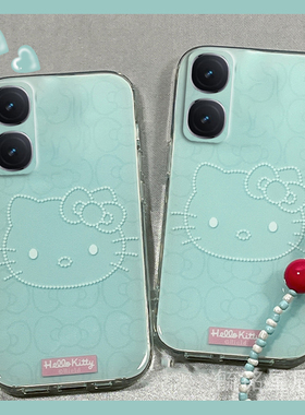 适用iqooneo10手机壳iqooneo9spro十8se新款9pro+7竞速版6蓝色KT猫5s可爱5se带挂绳的3软硅胶HelloKitty女生