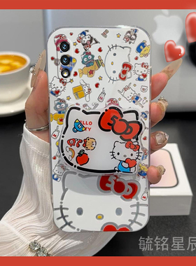 新款可爱kt猫适用华为畅享10Plus手机壳10S带支架10E畅想9Plus透明9S硅胶9E的hellokitty气囊8Plus防摔7卡通S