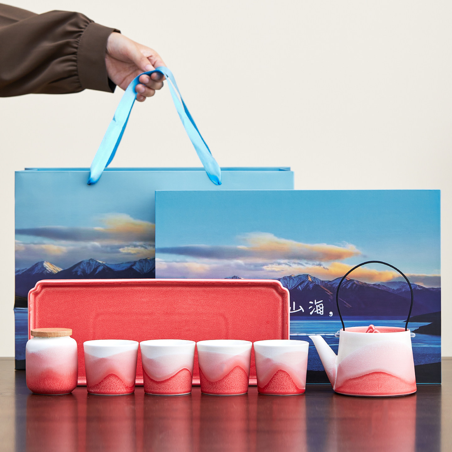 粉色功夫茶具套组家用女士专用泡茶壶茶杯高档礼盒送老师生日礼品,餐饮具,整套茶具,淘宝优惠券,粉丝福利购,淘宝优惠卷