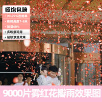 Wedding firecrackers, feather spray flower tubes, wedding ribbons, complete set of supplies, stage handheld petal fireworks, flower bubbles, spray fireworks thumbnail 6