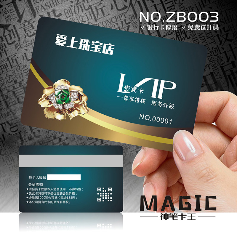 商务商业个性创意商务公司金融服务理财会员卡设计制作zb003