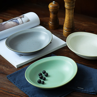 池上之家  景德镇创意个性粗陶水果碗沙拉碗汤碗甜品碗美食拍摄